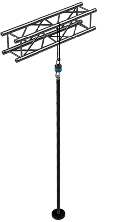 Aerial LED pole