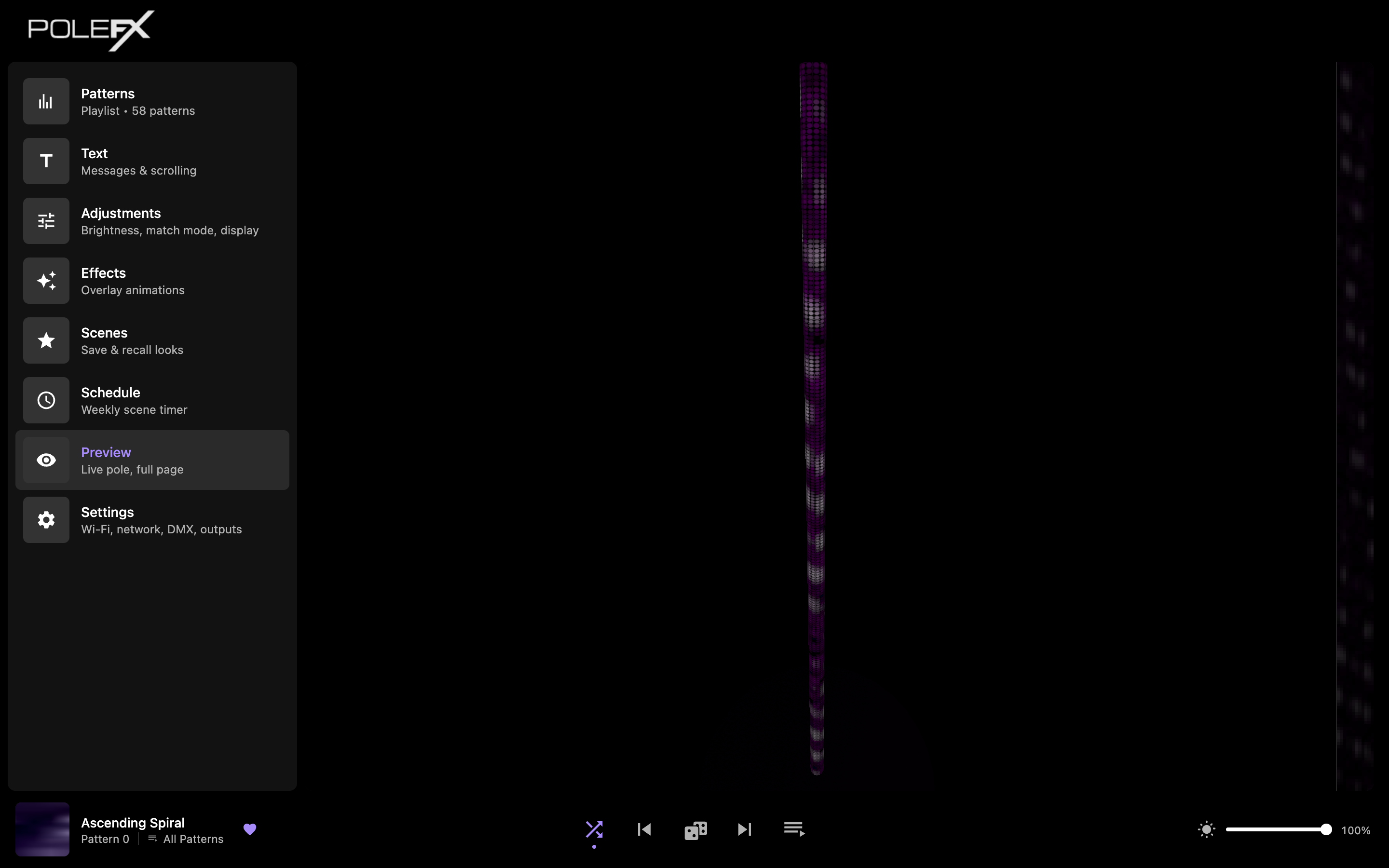 The Preview page