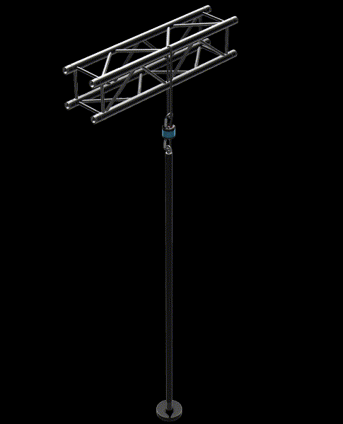 Aerial LED Dance Pole — Wired