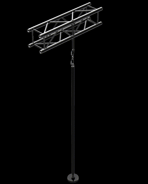 Aerial LED Dance Pole — Wireless